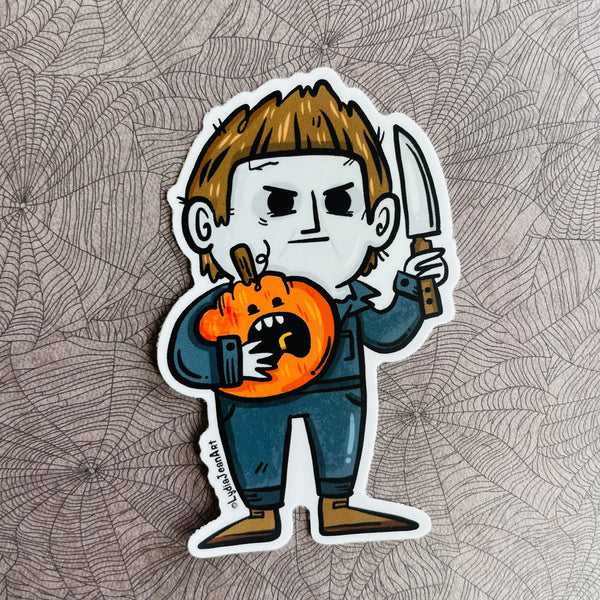 Halloween Slasher Vinyl Sticker