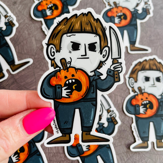 Halloween Slasher Vinyl Sticker