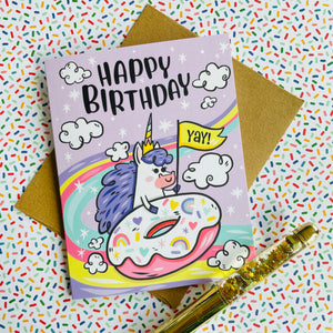 Unicorn Magic Birthday Card