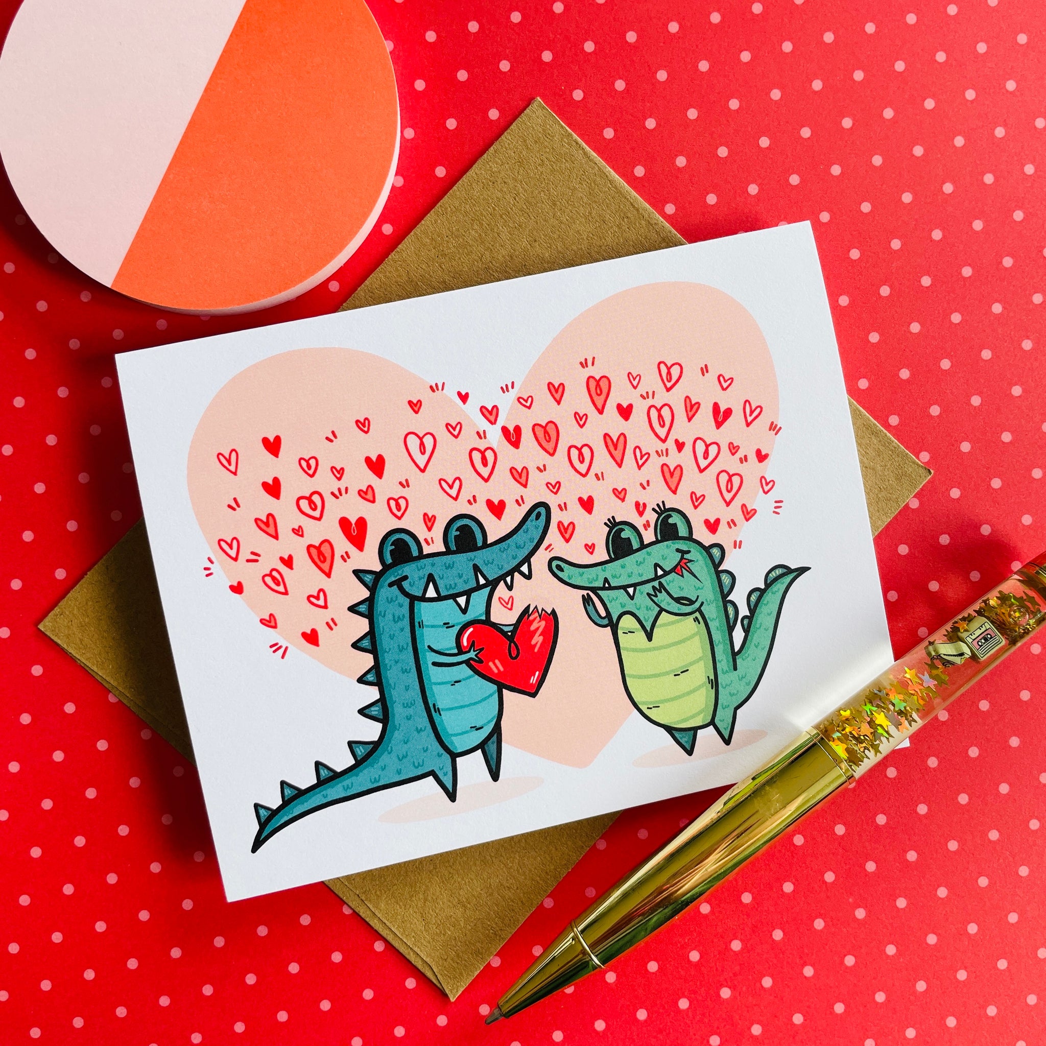 Gator Love Greeting Card