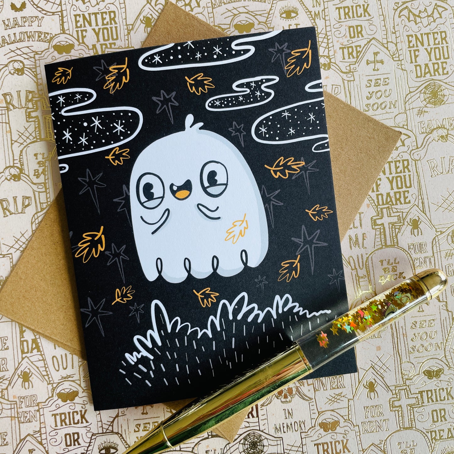 OMGhost Halloween Greeting Card