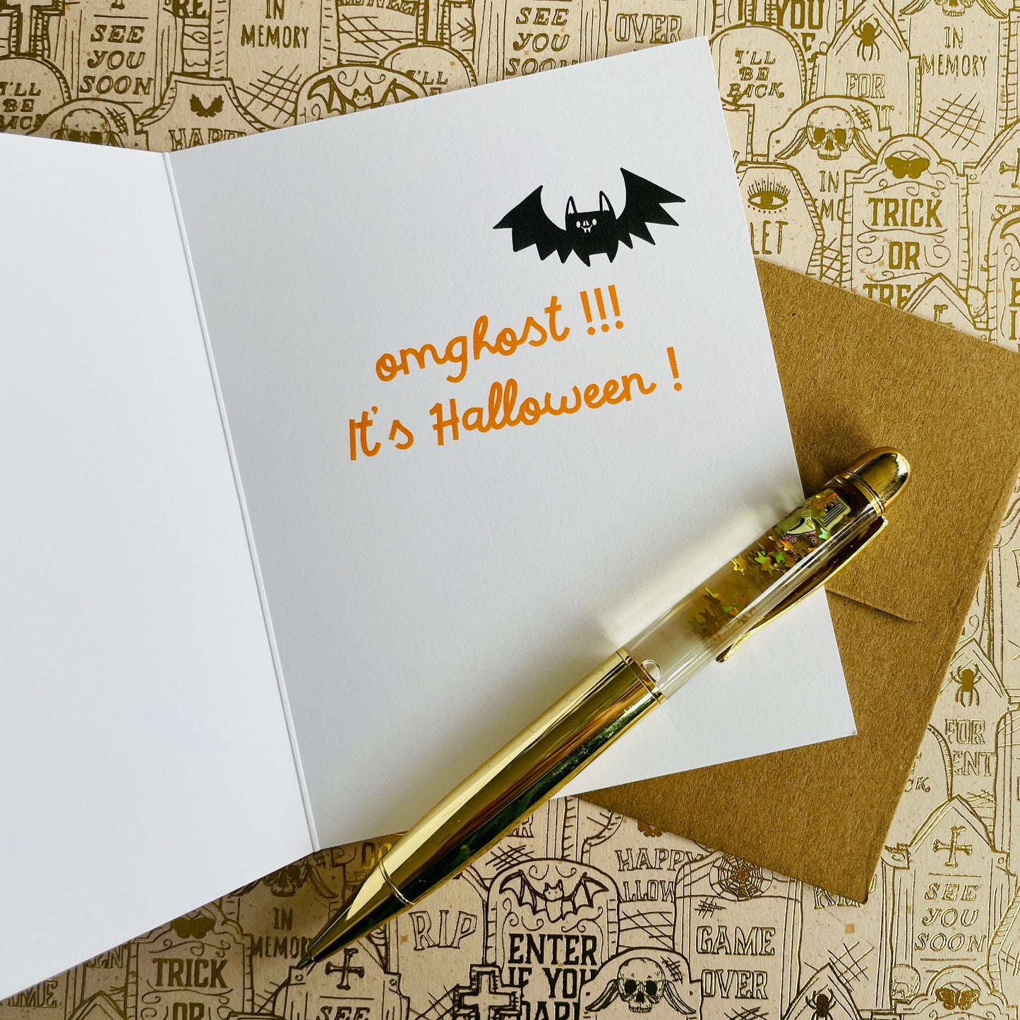 OMGhost Halloween Greeting Card