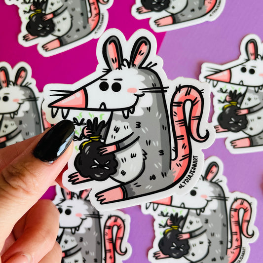 Trash Possum Vinyl Sticker