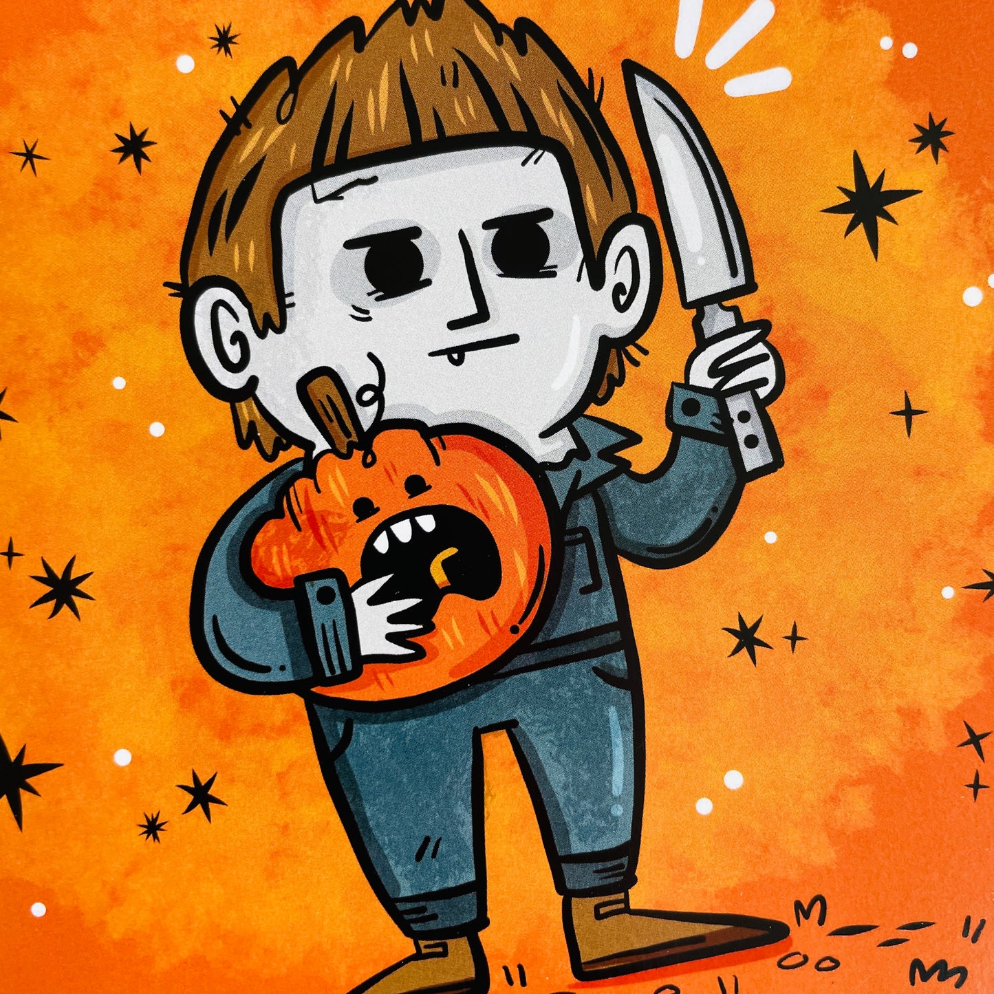 "Halloween Slasher" Art Print