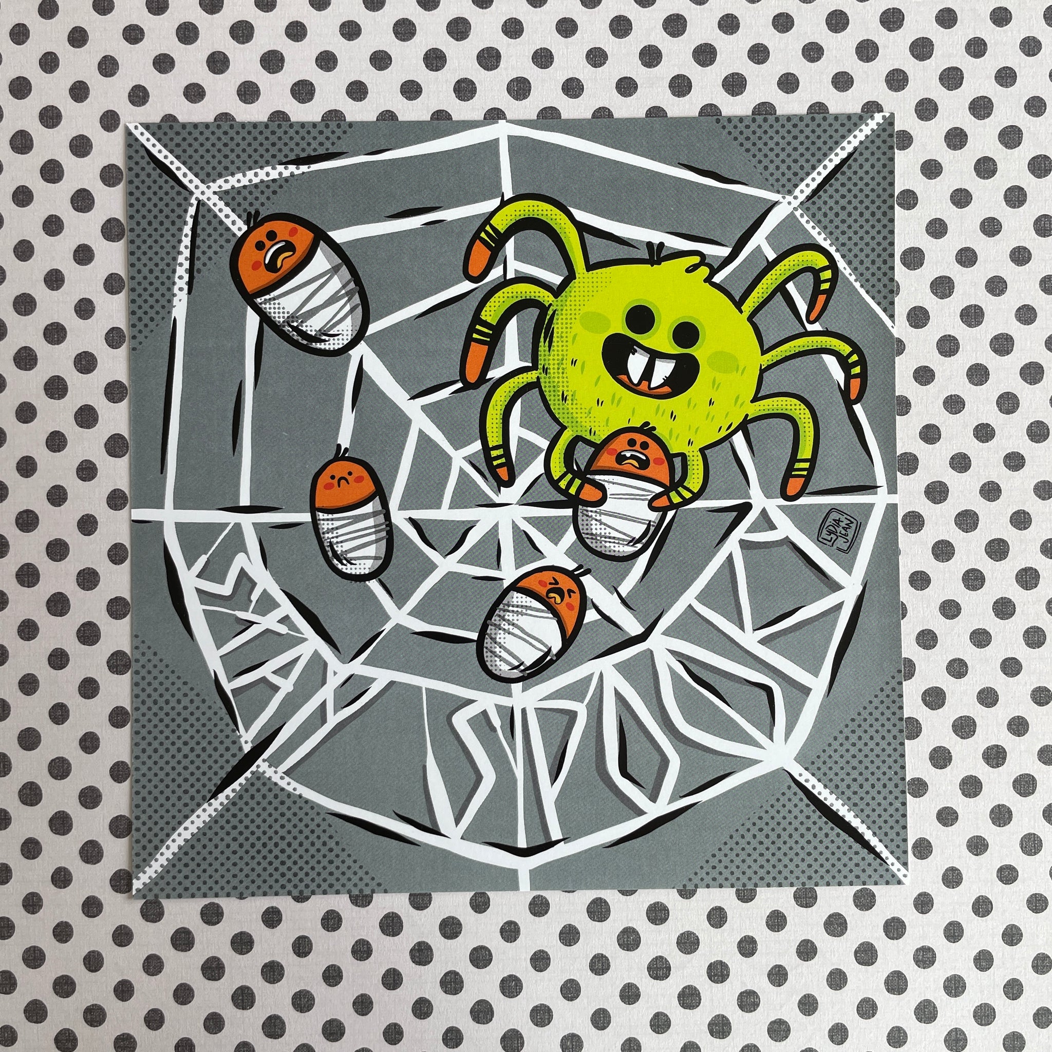 "Stay Spooky Spiderweb" Art Print