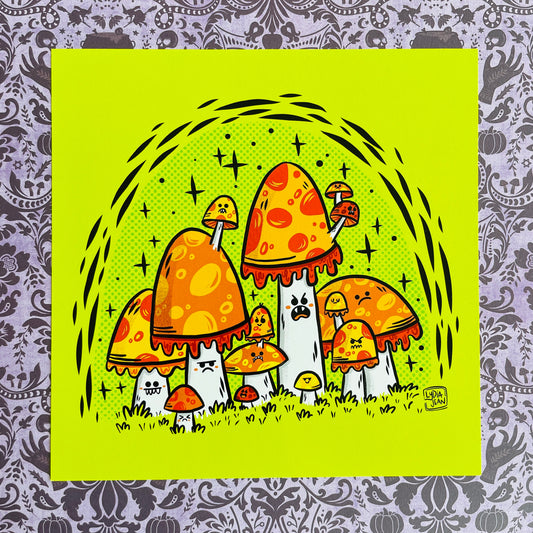 "Poisonous Toadstools" Art Print