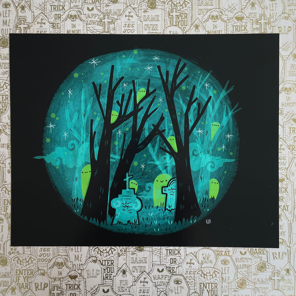 "Haunted Forest" Art Print