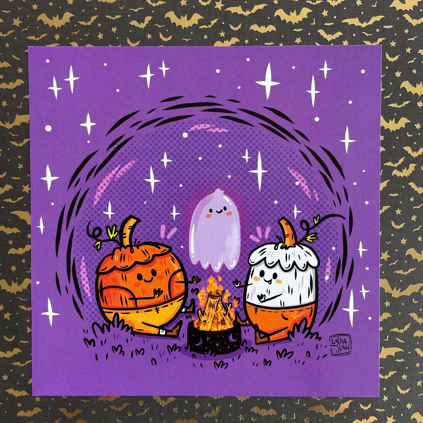 "Pumpkin Campout" Art Print