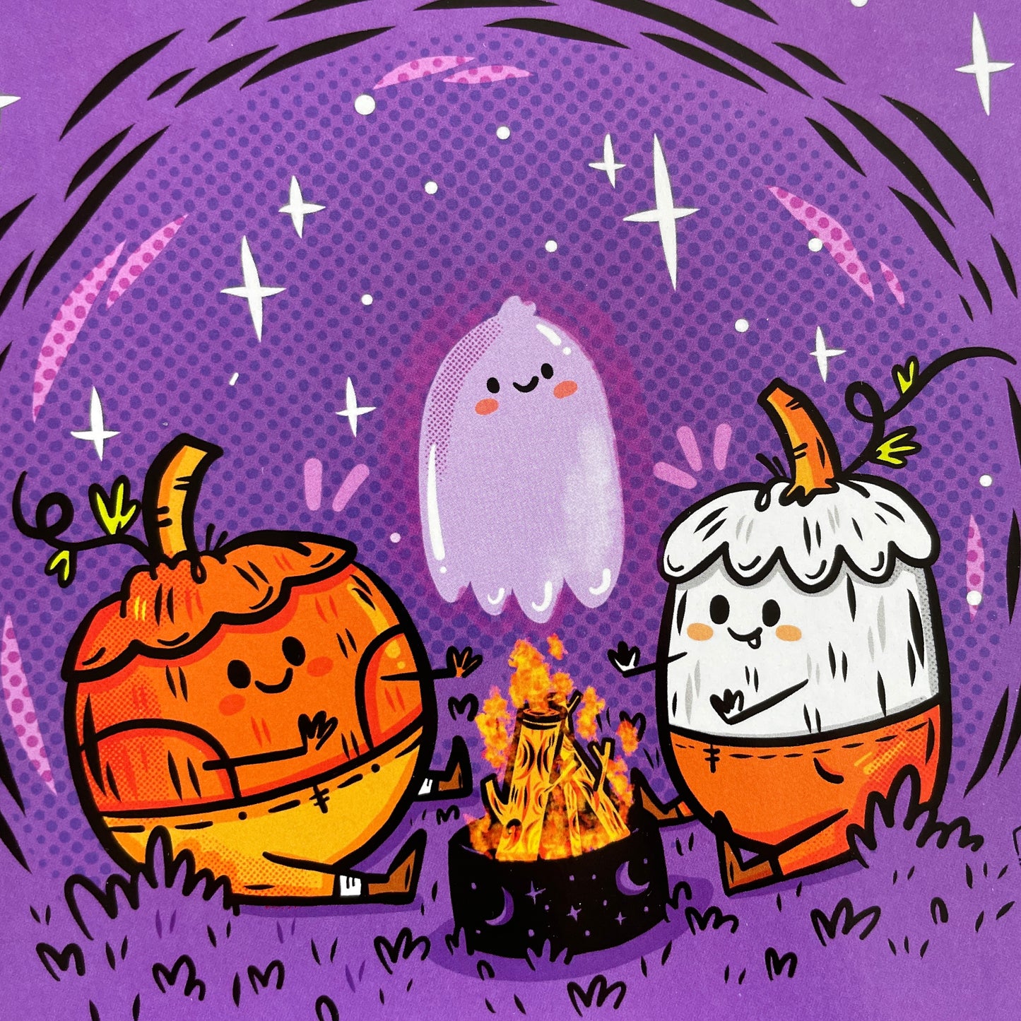 "Pumpkin Campout" Art Print