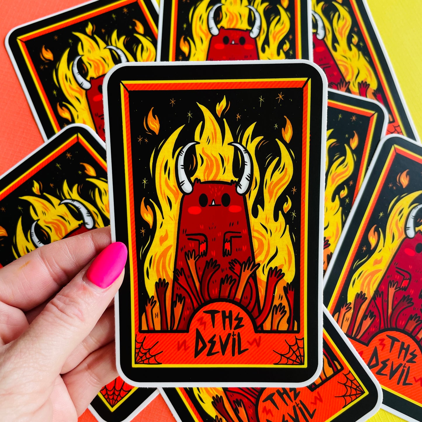 "Jumbo Devil Tarot" Vinyl Sticker