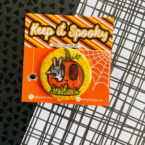 Pumpkin Rats Button / Magnet
