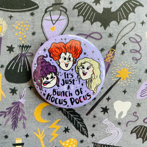 Witchy Sisters Button / Magnet