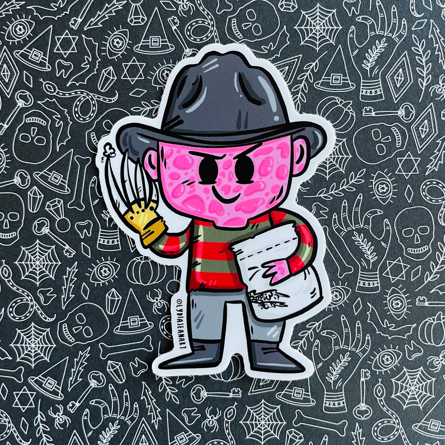 "Little Freddie Slasher" Vinyl Sticker