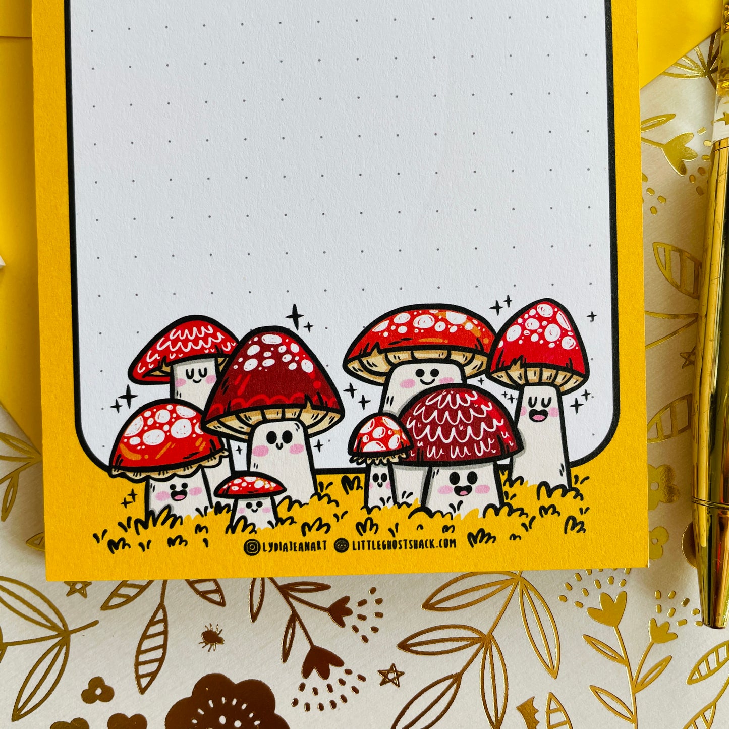 Happy Toadstool NotePad