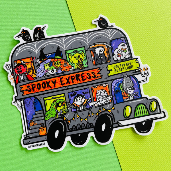 "Jumbo Spooky Express" Vinyl Sticker