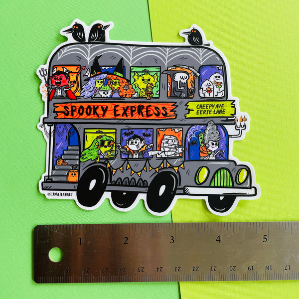 "Jumbo Spooky Express" Vinyl Sticker