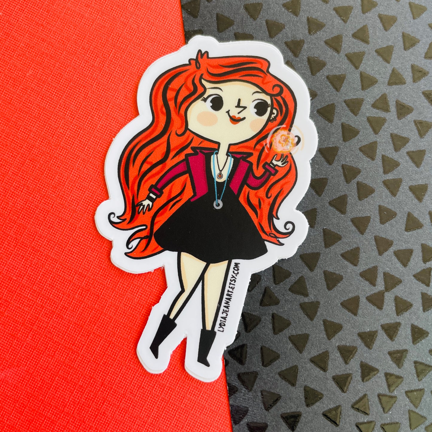 "The Red Witch" Vinyl Sticker