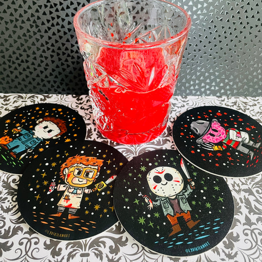 Lil Slasher Cardboard Coaster Set