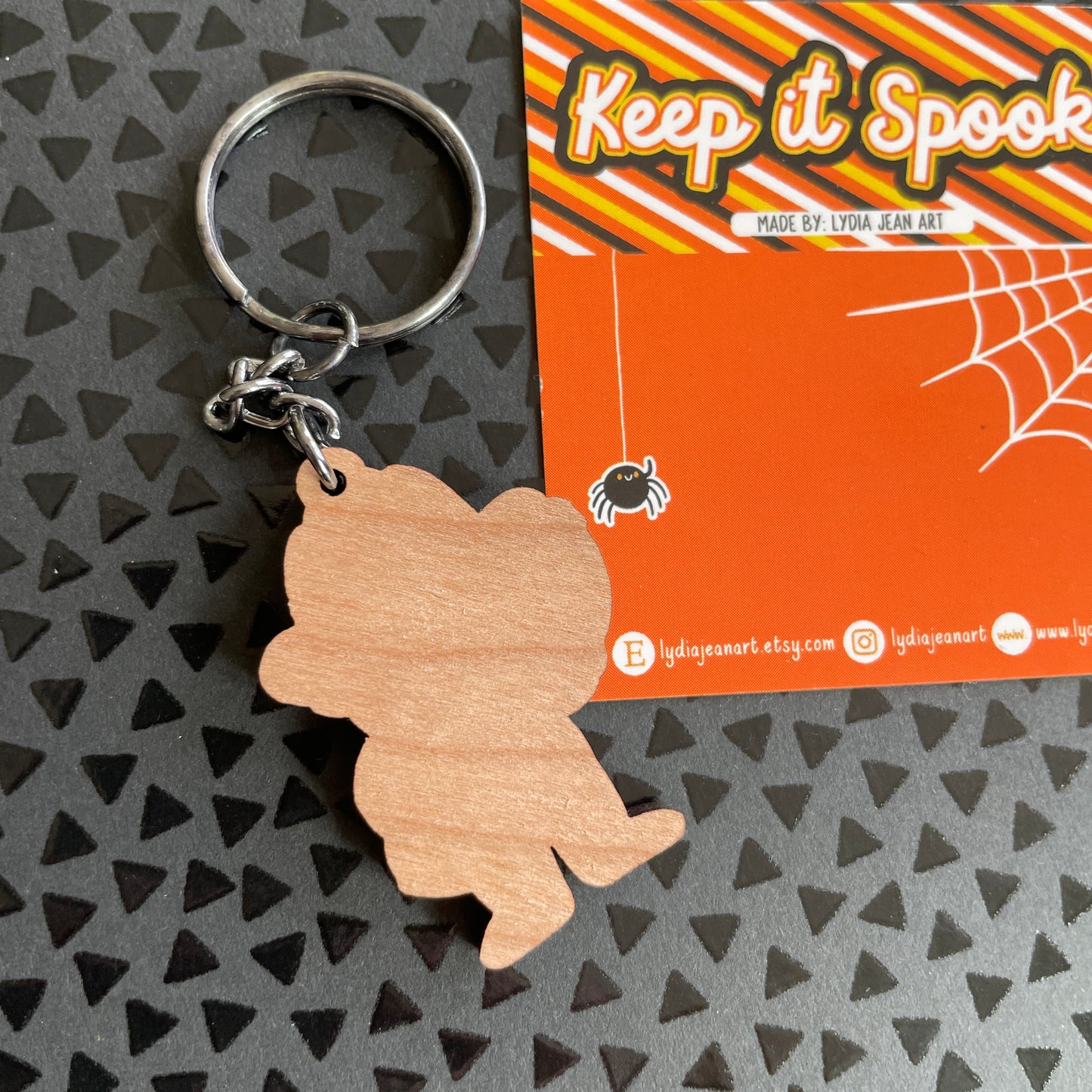 Lil Freddy Wooden Keychain