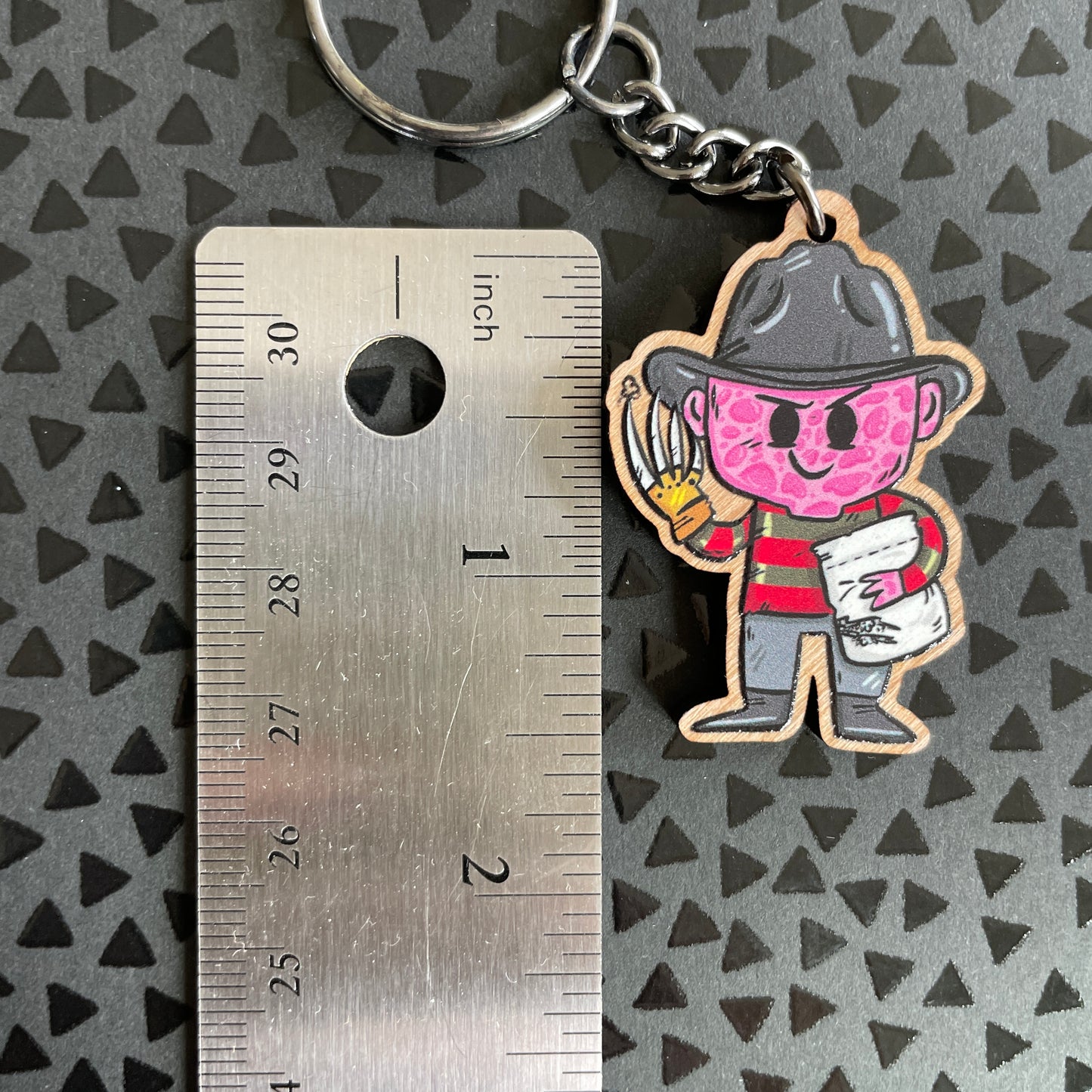 Lil Freddy Wooden Keychain