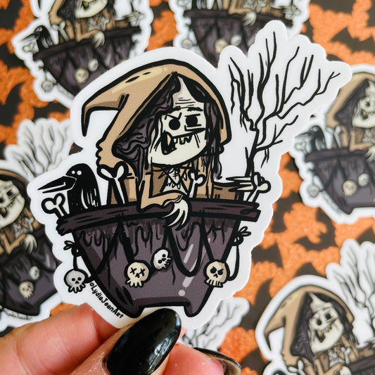 Baba Yaga Vinyl Sticker