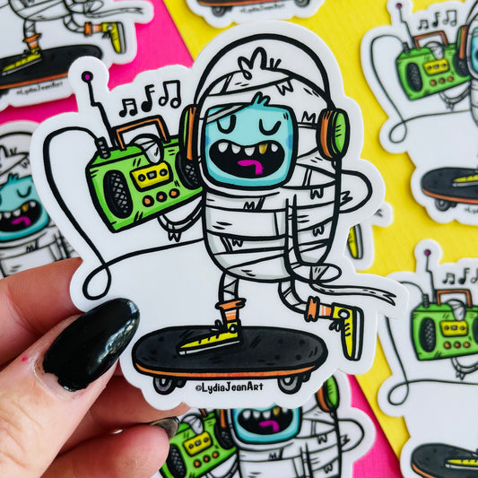 Mummy Rap Vinyl Sticker