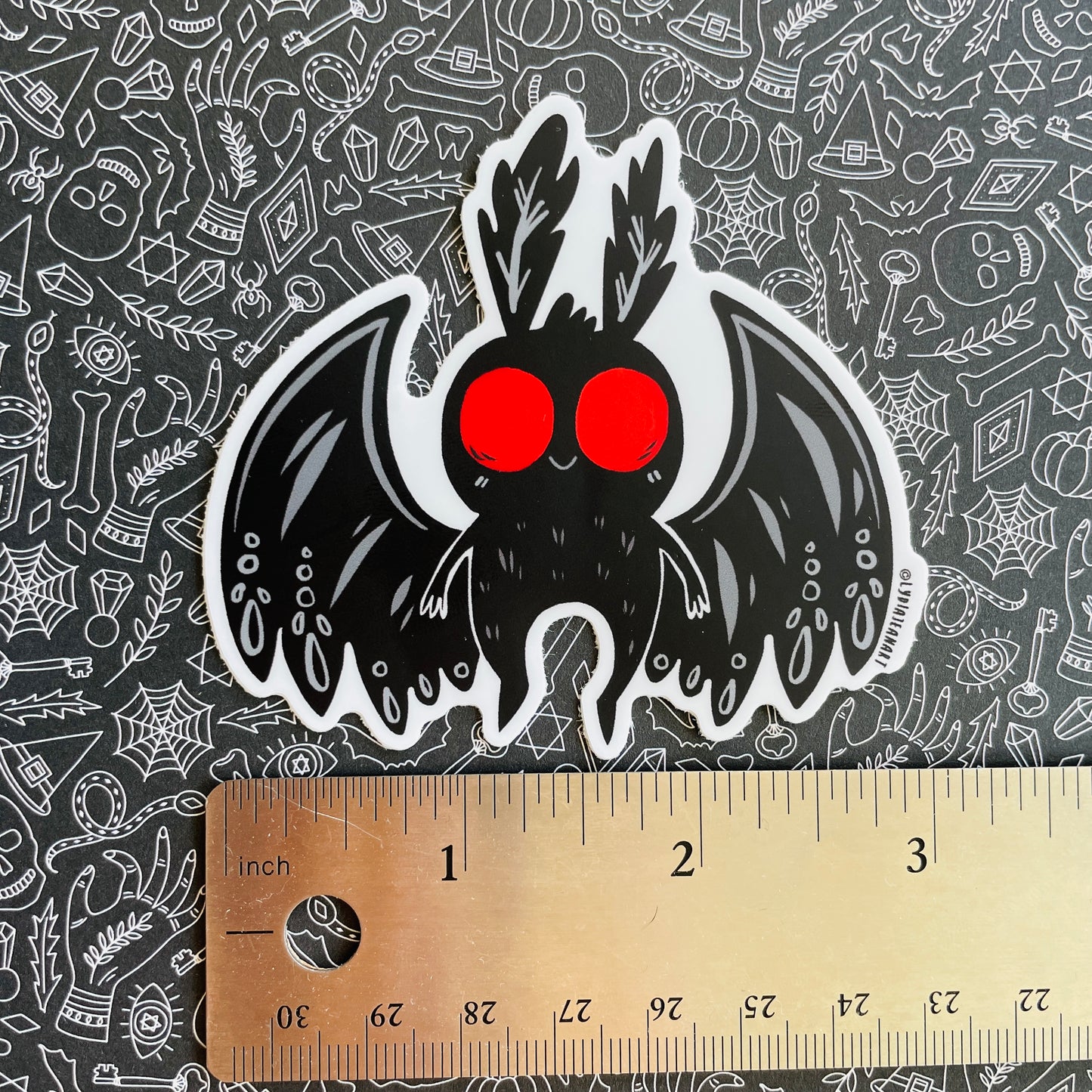 Lil Black Mothman Vinyl Sticker