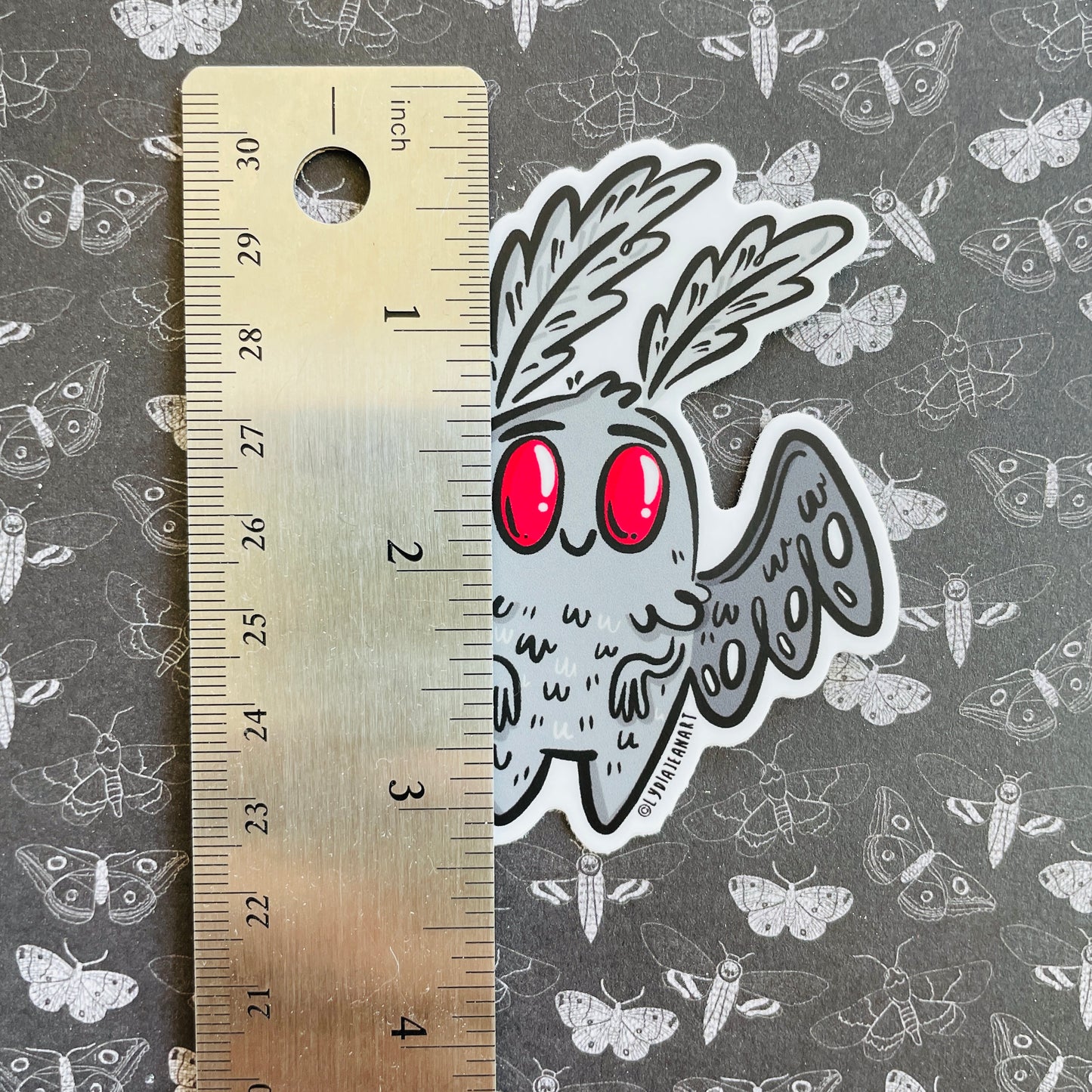 Lil Grey Mothman Vinyl Sticker