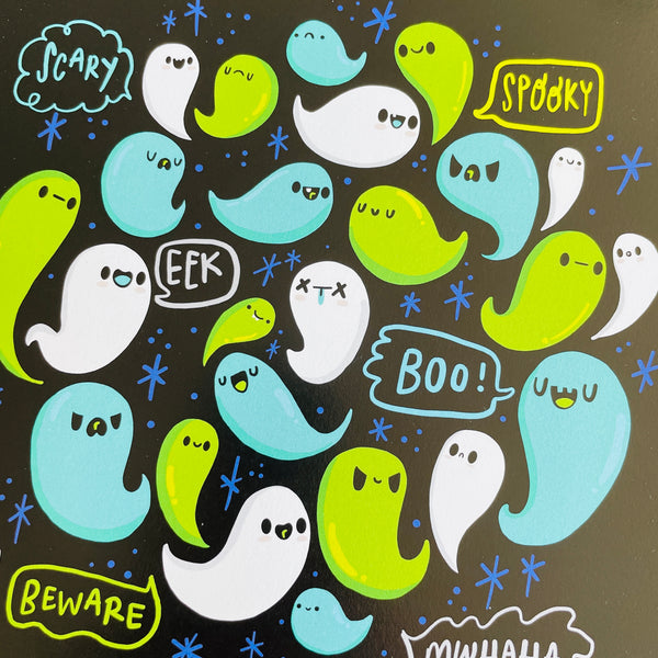 Lil Ghosties Art Print