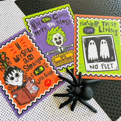 Ghost with the Most Spooky Postcard Set