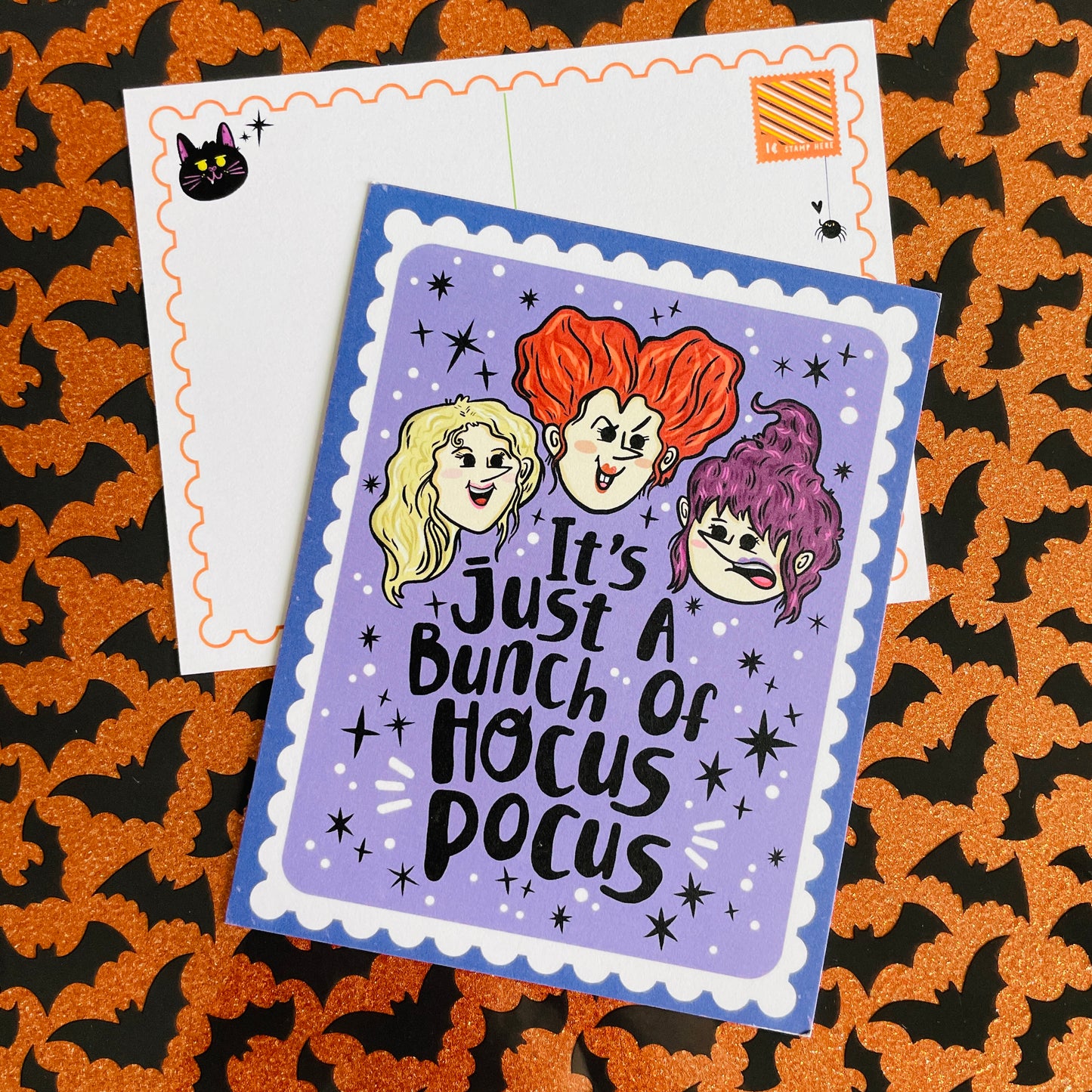 Witchy Sister's Spooky Postcard Set