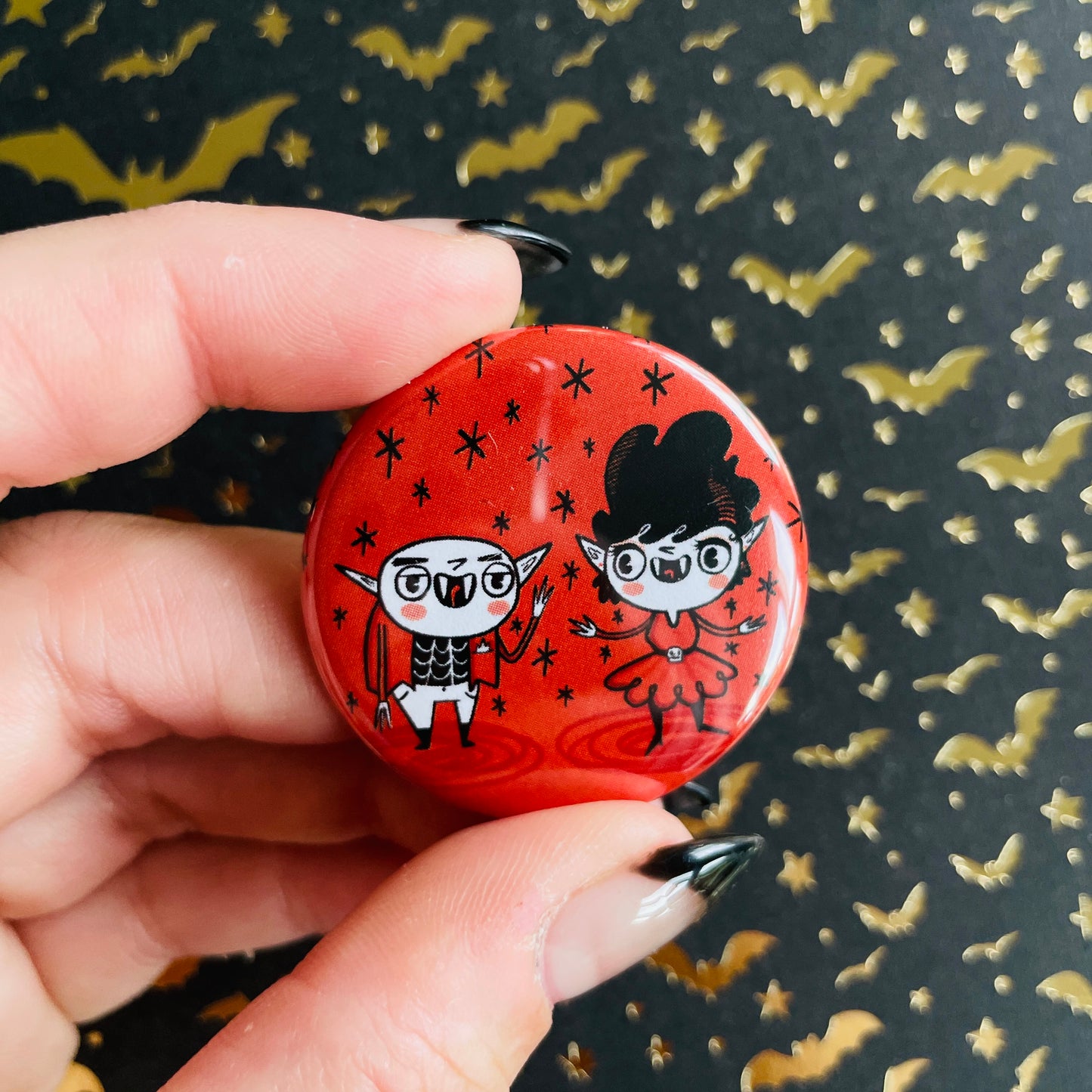 Vampire Disco Button / Magnet