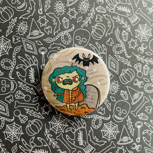 Zombie Chick Button / Magnet