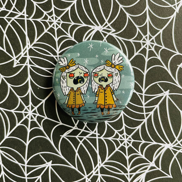 Zombie Twins Button / Magnet