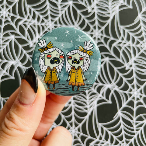Zombie Twins Button / Magnet