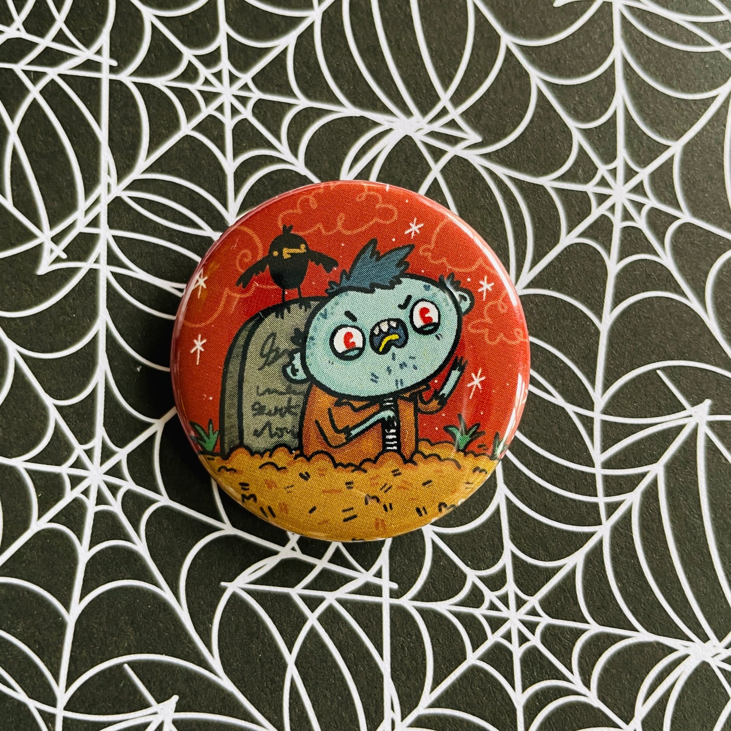 Zombie Dude Button / Magnet