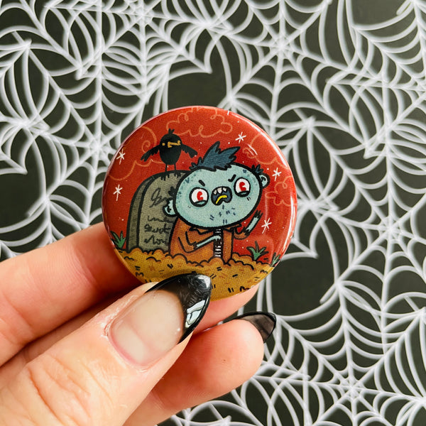 Zombie Dude Button / Magnet