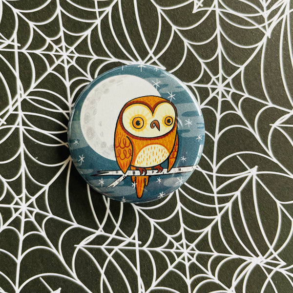 Night Owl Button / Magnet
