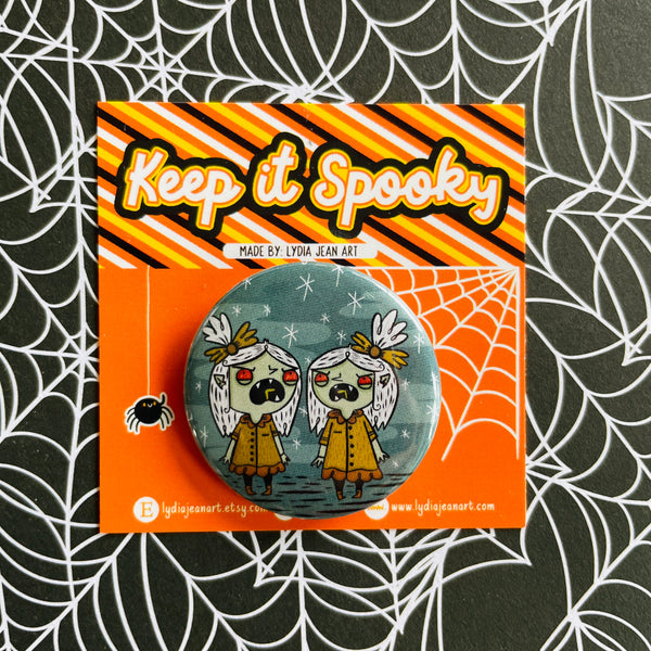 Zombie Twins Button / Magnet