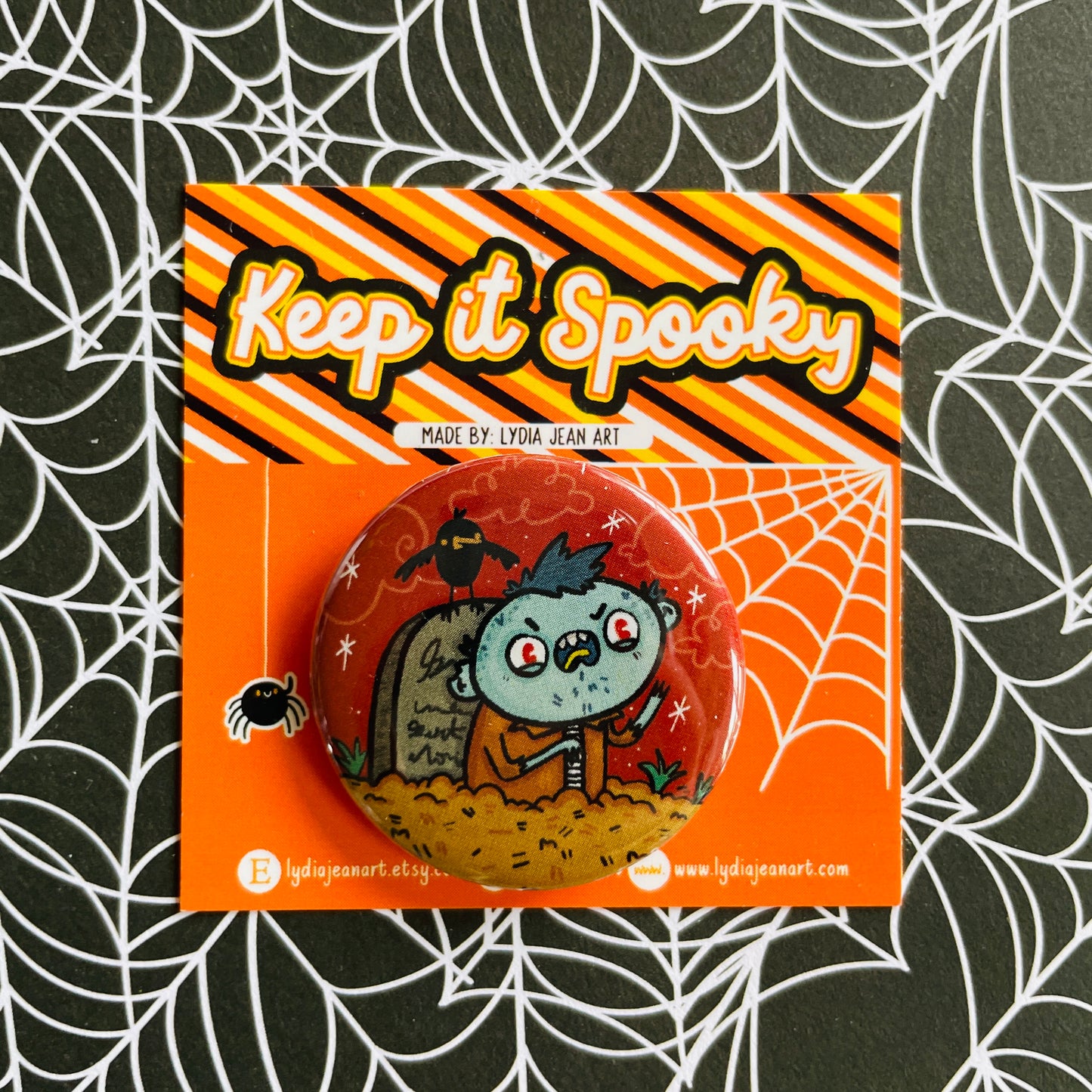 Zombie Dude Button / Magnet