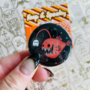 Spooky Anglerfish Button / Magnet