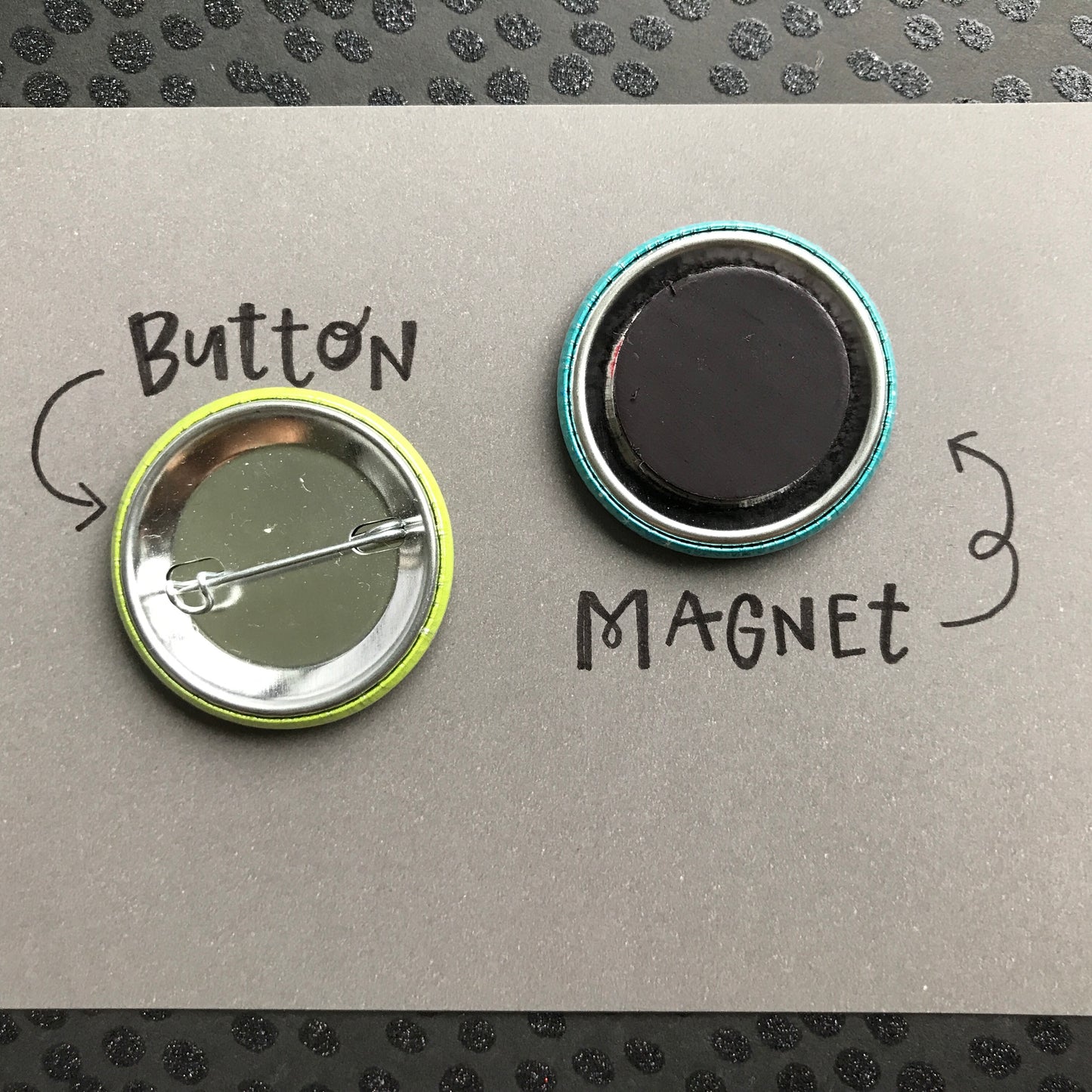 UFO & Cow Button / Magnet