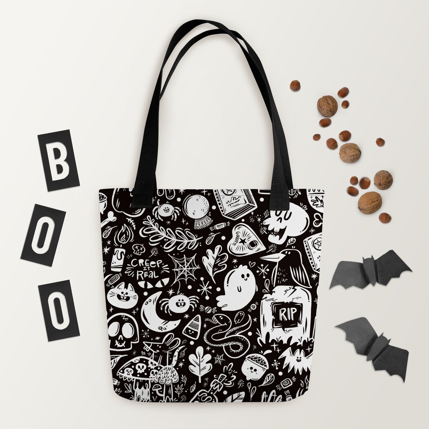 Spooky Stuff Tote bag - Black