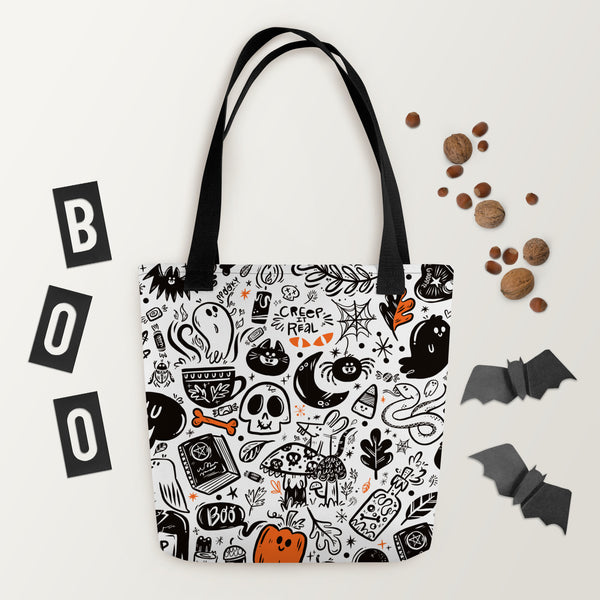 Spooky Stuff Tote bag - White