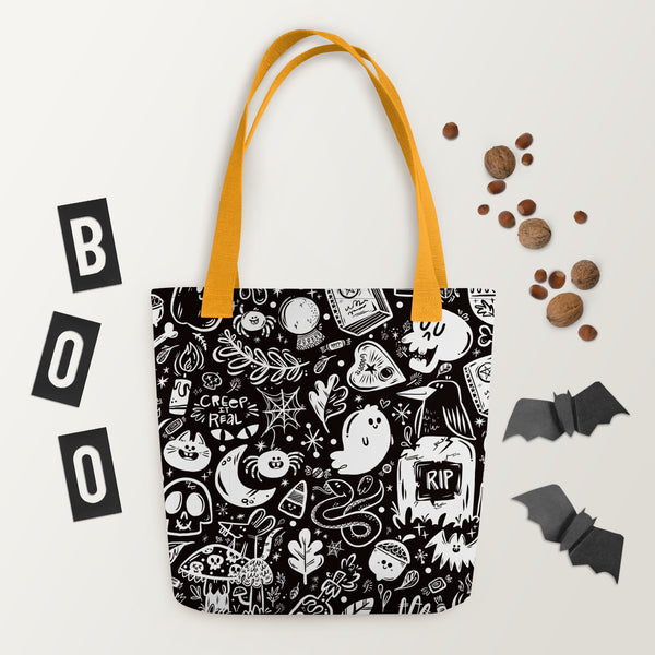 Spooky Stuff Tote bag - Black