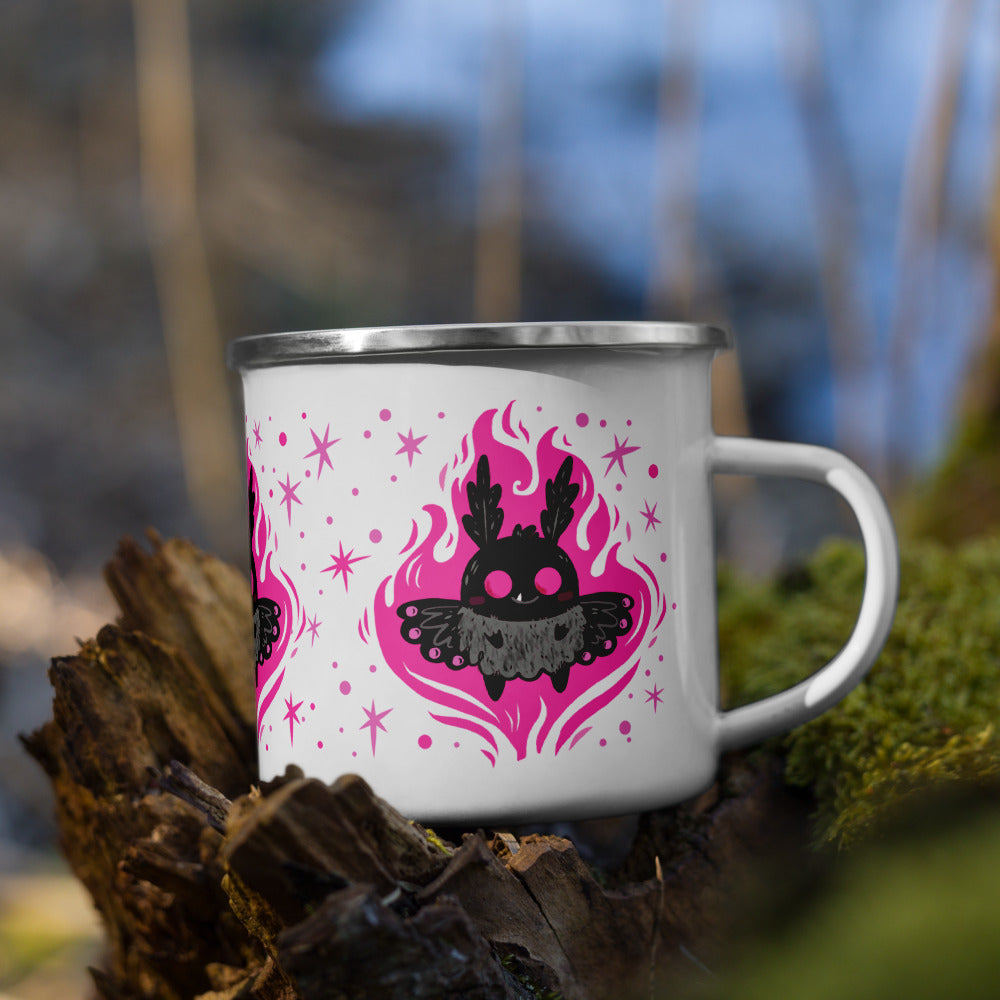 Mothman Enamel Mug -12oz