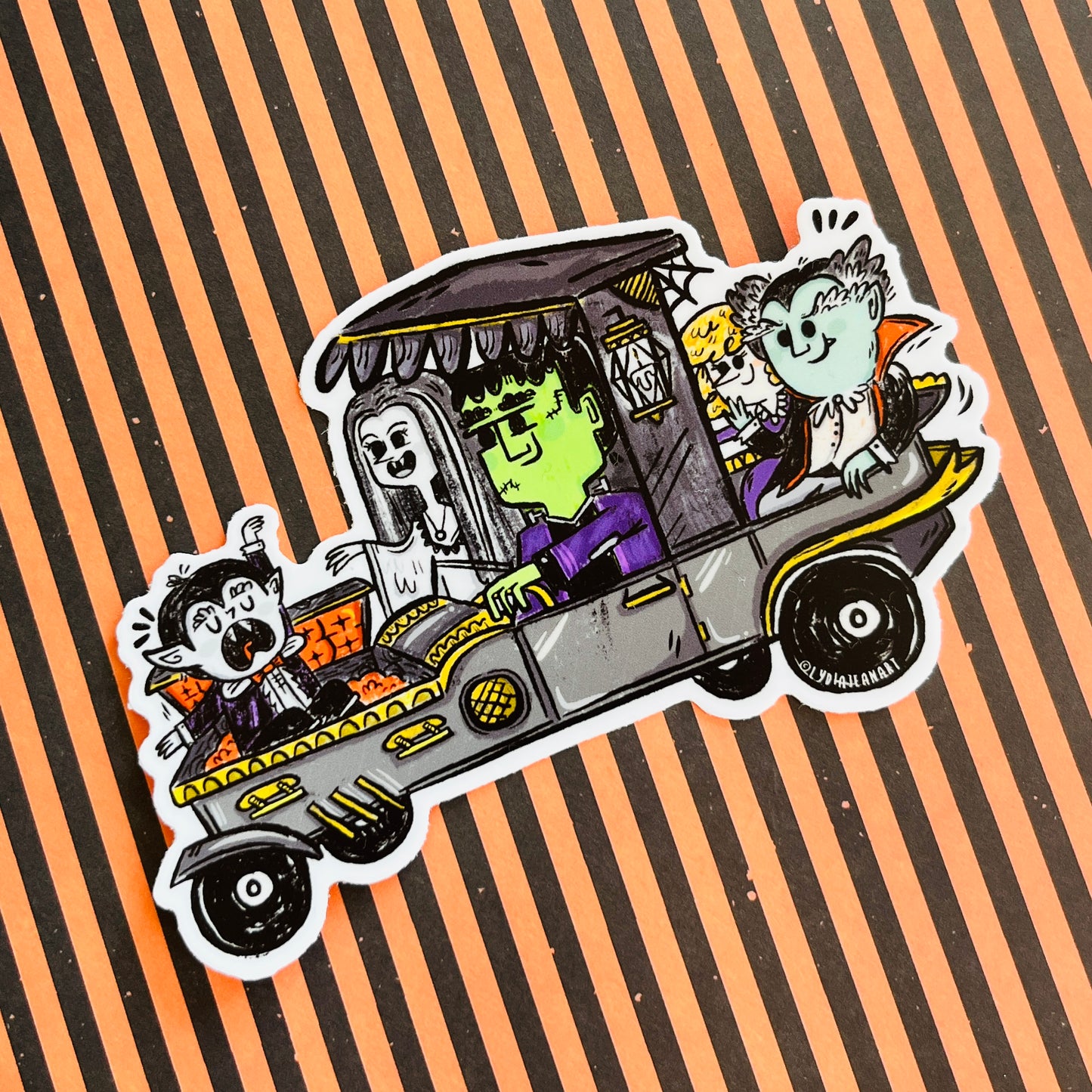 Spooky Family Vinyl Sticker