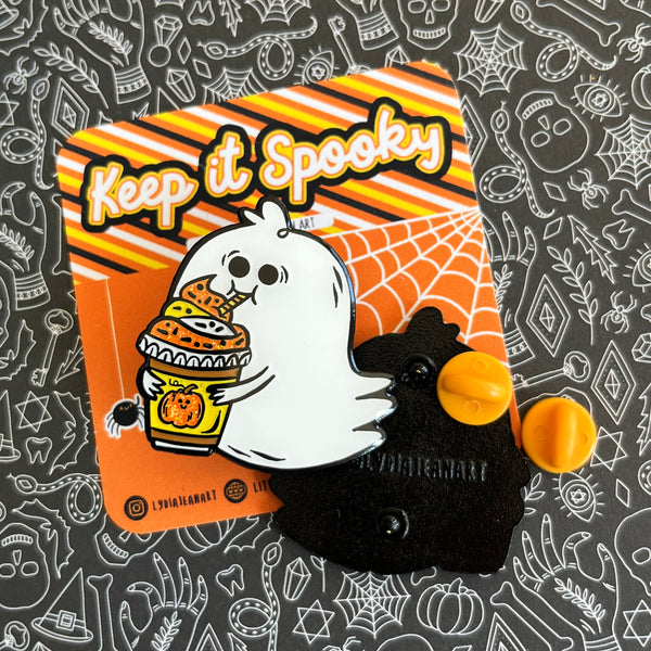 Pumpkin Spice Ghostie Enamel Pin
