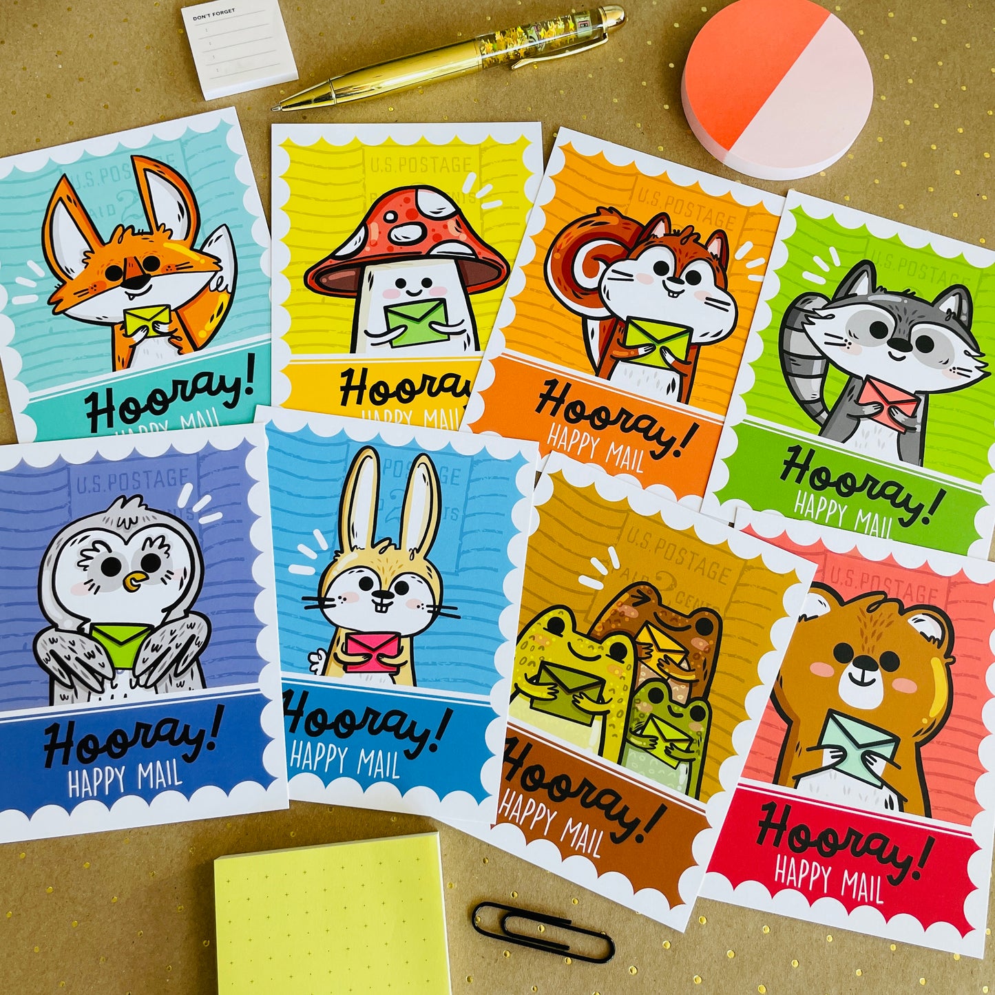 Happy Mail Postcard Set