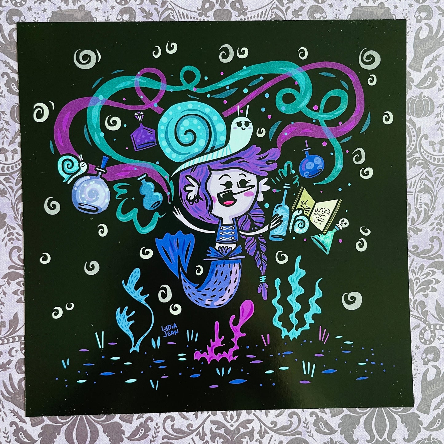 Spooky Mermaids Art Prints